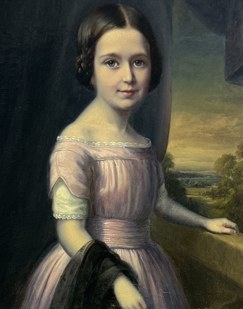 Otto Diller, Portrait of a Girl 1851