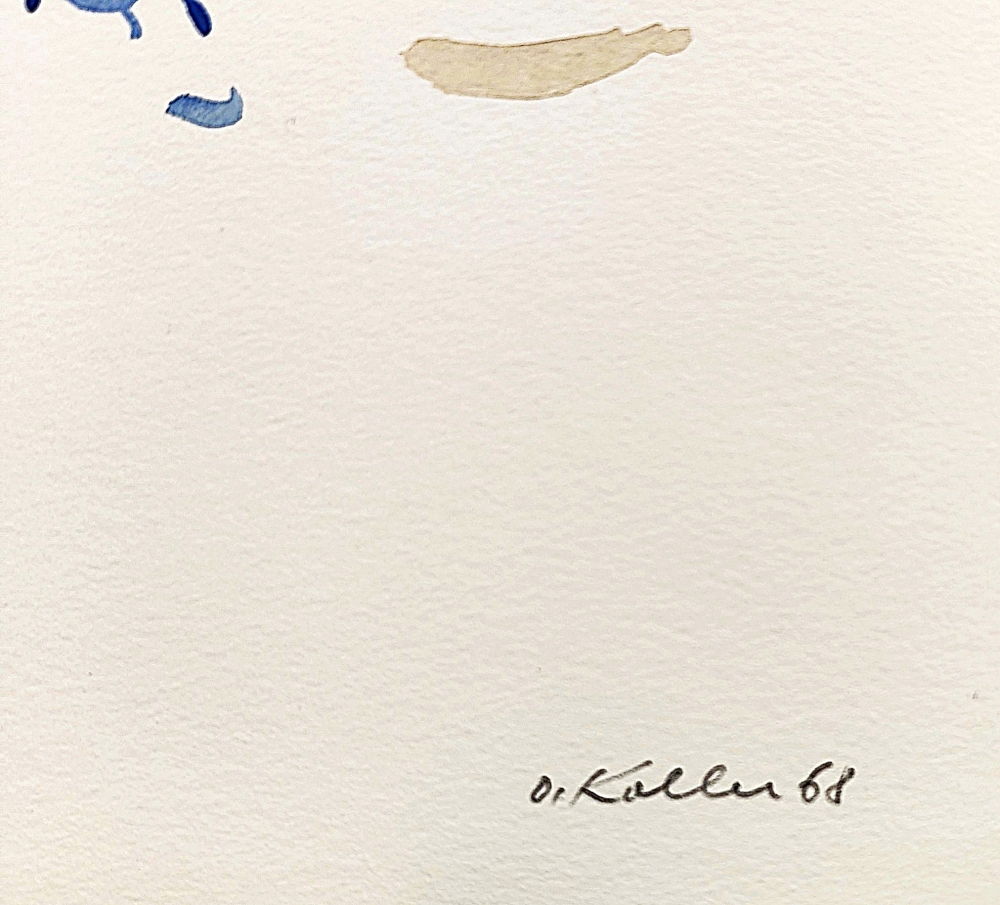 Oskar Koller, Abstract Watercolour
