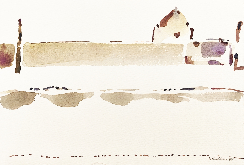 Oskar Koller, Abstract Landscape with House