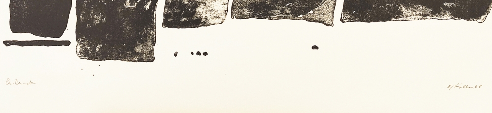 Oskar Koller, Abstract black shapes