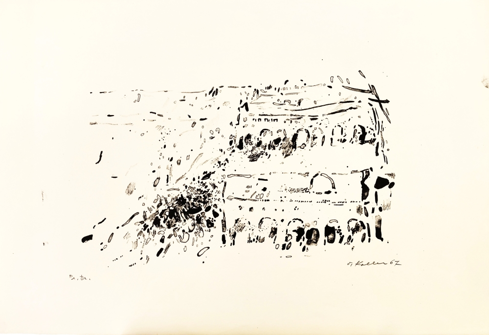 Oskar Koller, abstract representation of a house