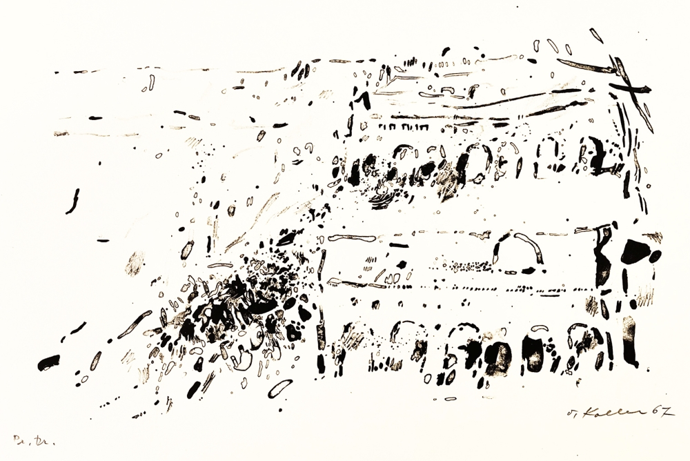 Oskar Koller, abstract representation of a house