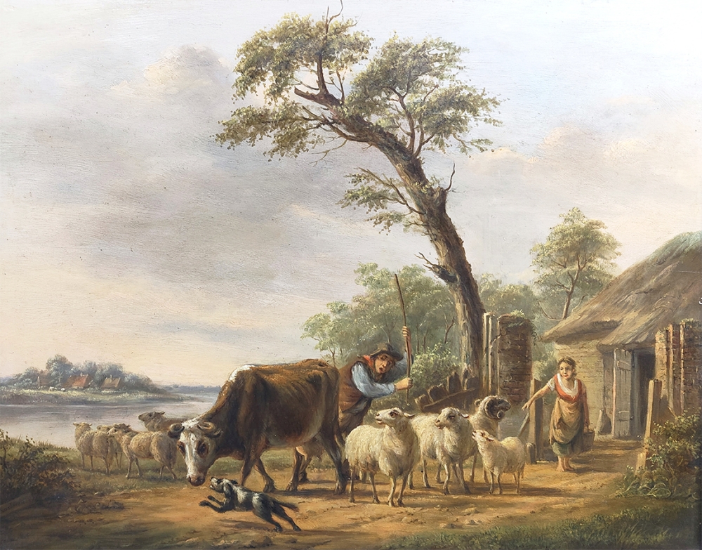 Johan Philip Koelman, Schafherde mit Hirte
