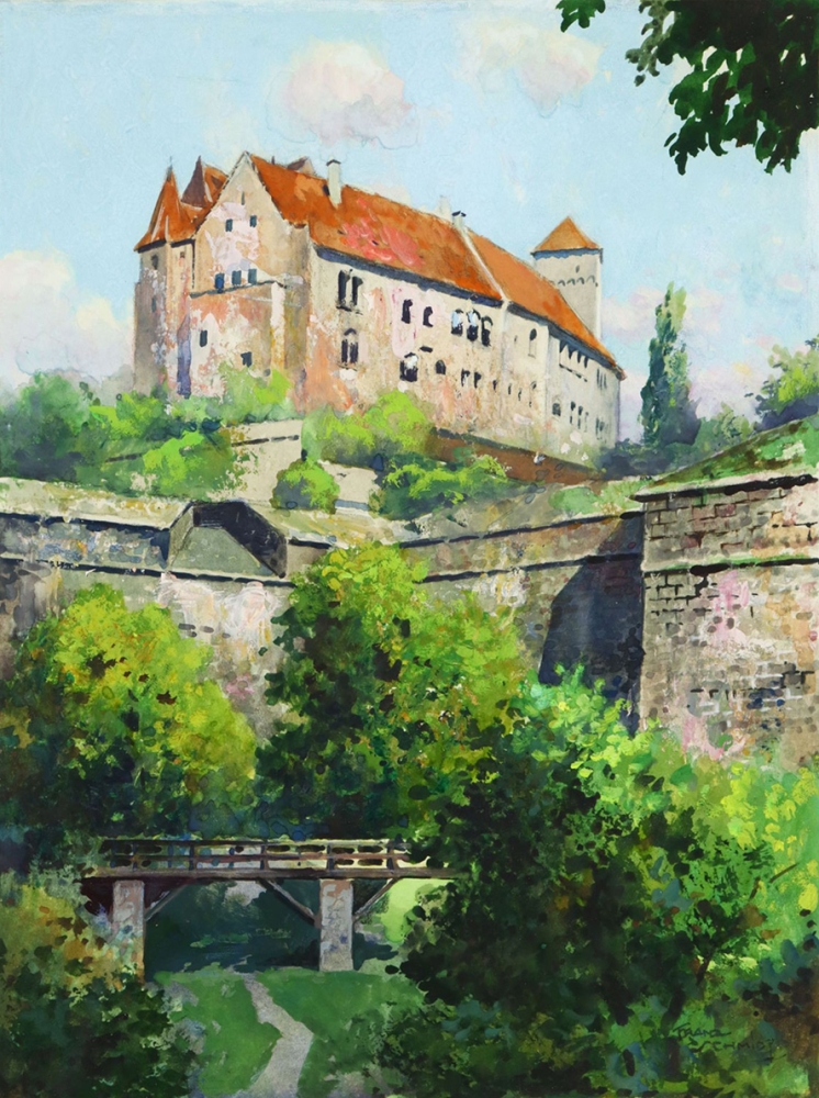 Franz Schmidt, Die Nürnberger Burg von Westen