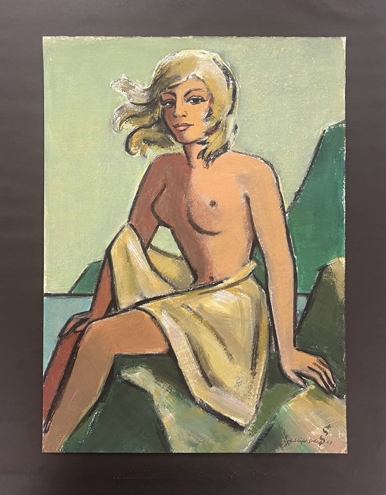 Ludwig Schäfer-Grohe, Akt einer sitzenden Frau