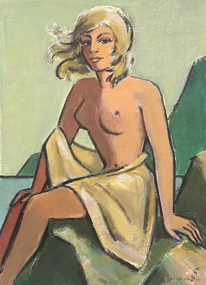 Ludwig Schäfer-Grohe, Akt einer sitzenden Frau
