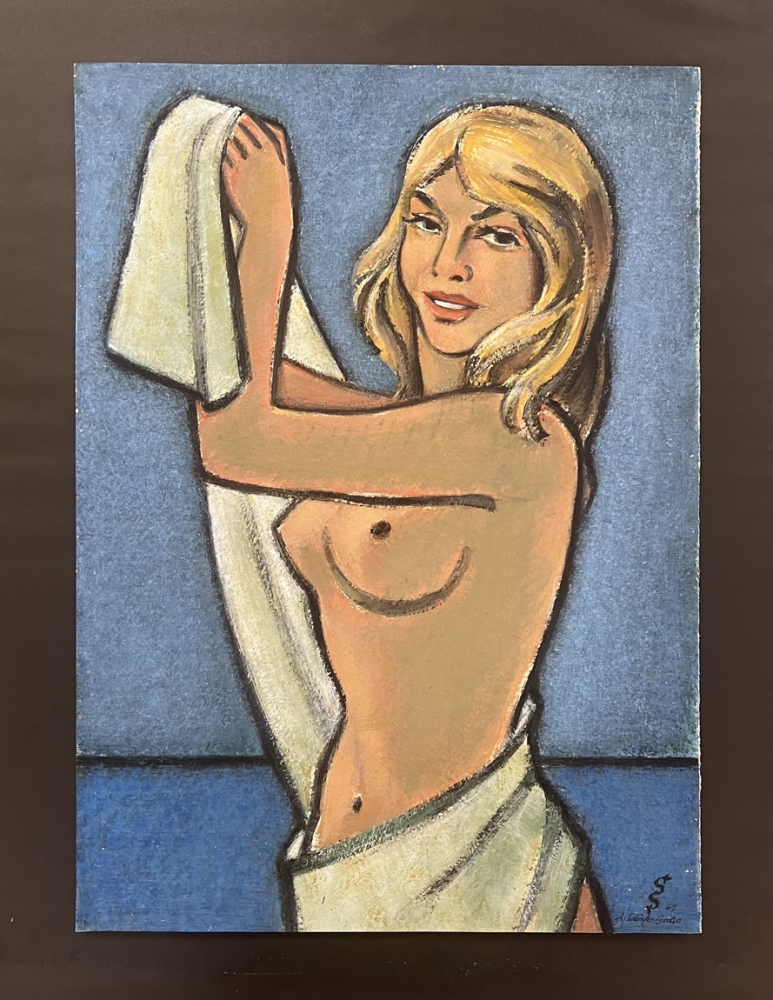 Ludwig Schäfer-Grohe, Women's Nude painting by the Sea