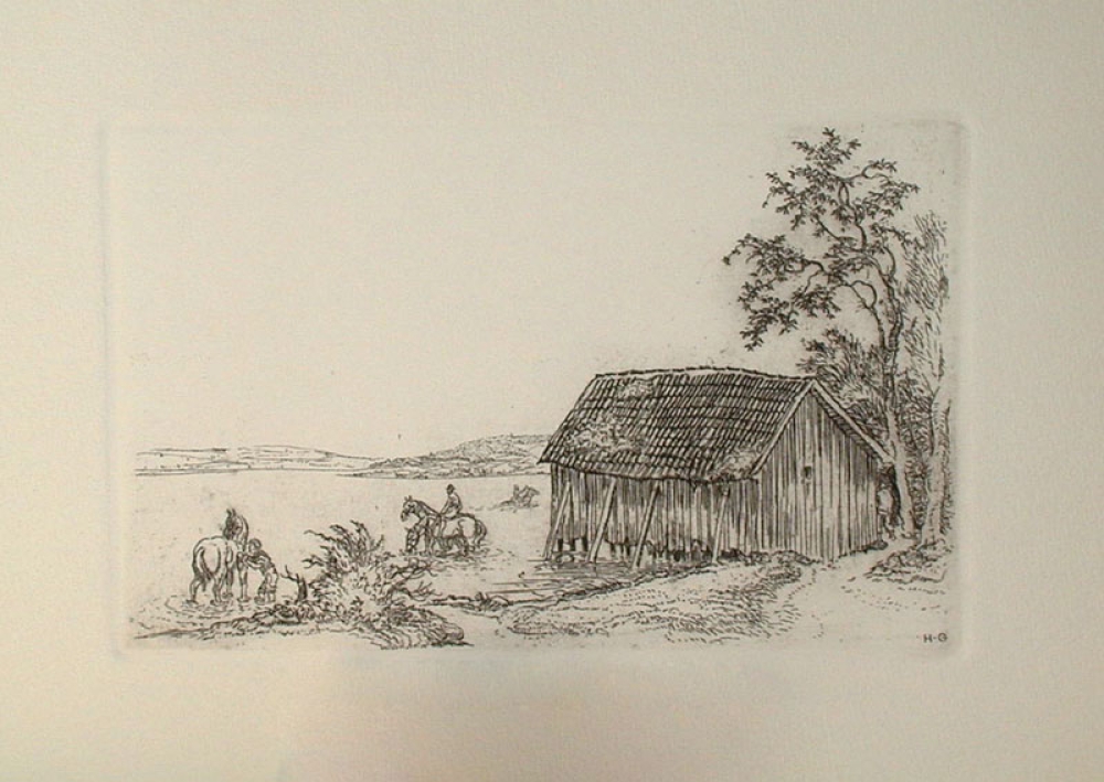 Hermann Gradl, Pferde am See