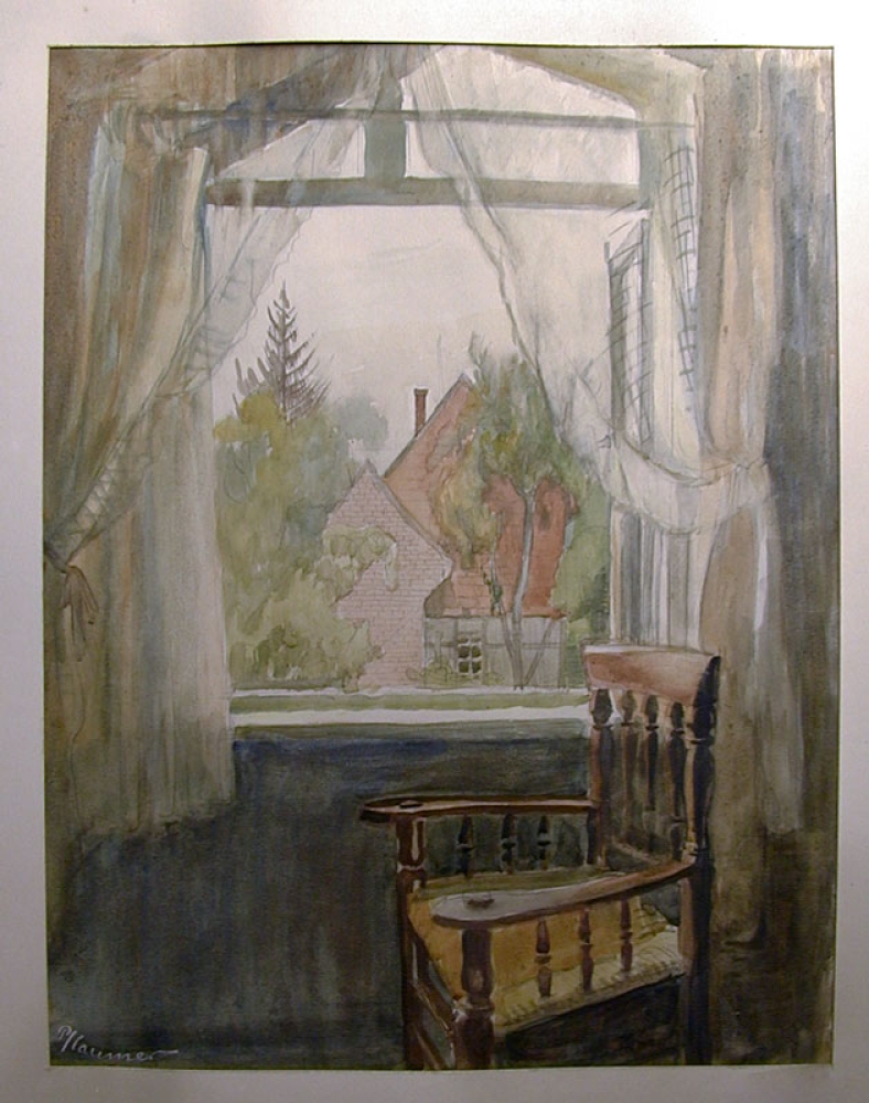 Ernst Pflaumer, Blick aus dem Fenster zum Nachbarhaus