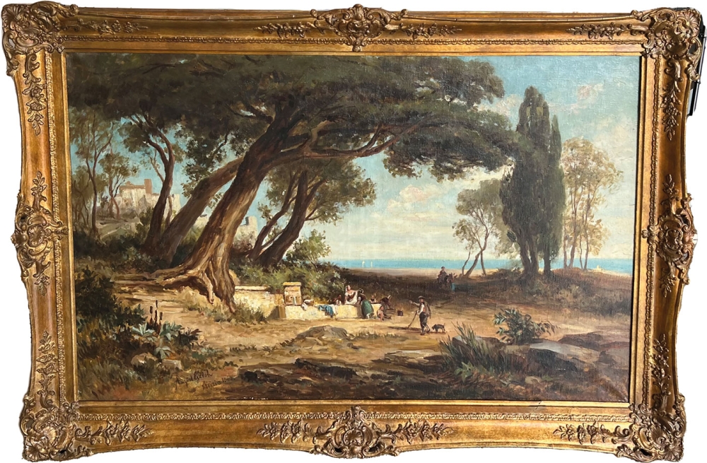 August Christian Geist, Brunnen bei Ariccia