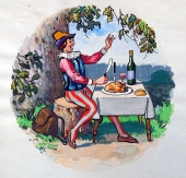 Jacob Durst (1875-1951), Frohe Mahlzeit, Exlibris