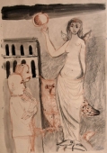 Georg Weidenbacher, Frauenfigur mit Eule