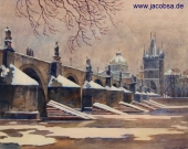 Karl Seubert, Karlsbrücke in Prag