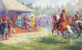 Constantin Prince of Hohenlohe-Langenburg, Study for "accolade in the 15th century"