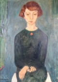 Karl Hemmerlein, girl in green dress