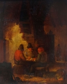 Adriaen van Ostade, successor, farmers in the tavern