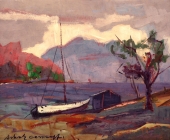 Erwin Shoultz-Carrnoff, Schiff in der Bucht
