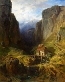 August Christian Geist, Mill in mountain valley