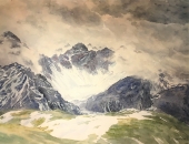 Martin Wilhelm, Kalkkögel in the departing weather (Stubai)