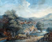 Johan Fredrik von Breda, Mönch am Flussufer