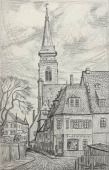 Laaber, Schwabacher Altstadt mit Kirchturm