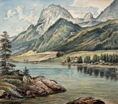 Unbekannt, Der Hintersee und die Mühlsturzhörner