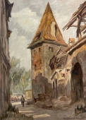 Thomas Bachmeier, Nürnberger Stadtmauer mit Turm