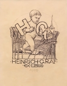 Schiestl Rudolf, Exlibris Heinrich Graf