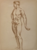 Karl Seubert, Männerakt
