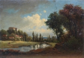 Max Baumgartner, Italienische Landschaft