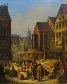 Johann Maar, Obstmarkt Nürnberg 1848