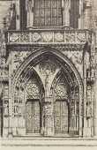 Eduard Schotte,  Hauptportal der Lorenzkirche