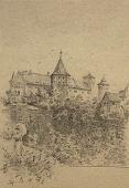 Eduard Schotte, Nürnberg Blick auf die Burg