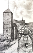 Edgar Berger, Nürnberg, Heidenturm mit Kaiserburg