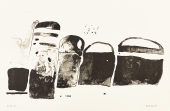 Oskar Koller, Abstract black shapes
