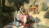 Romeo and Juliet, Oil Painting (Large Format, 150 x 250 cm) Pickup Only