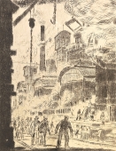 Blast Furnaces, Etching Print