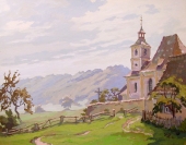 Kurt Mayer-Pfalz, Church in Franconian countryside